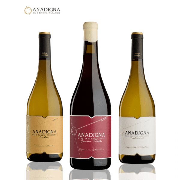 Estuche botellas Combinadas Blanco/Tinto: Caiño, Tradicional y Fudre